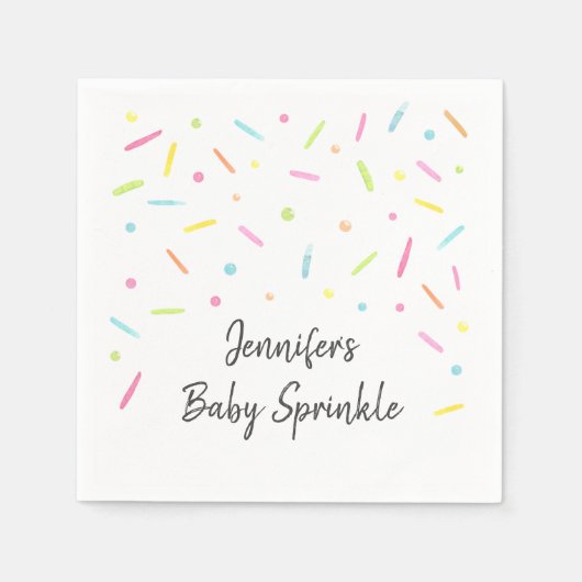 Rainbow Baby Sprinkle Servet (Voorkant)
