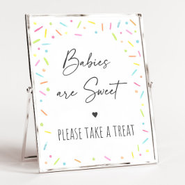 Rainbow Baby Sprinkle Treat Sign Poster