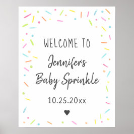 Rainbow Baby Sprinkle Welkom Poster