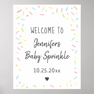 Rainbow Baby Sprinkle Welkom Poster