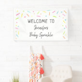 Rainbow Baby Sprinkle Welkom Spandoek (Insitu)