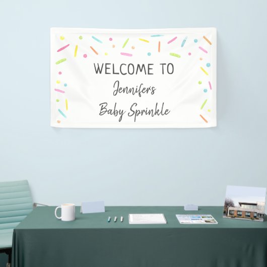 Rainbow Baby Sprinkle Welkom Spandoek (Beurs)