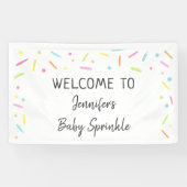 Rainbow Baby Sprinkle Welkom Spandoek (Horizontaal)