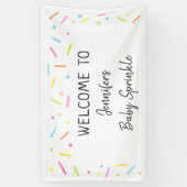 Rainbow Baby Sprinkle Welkom Spandoek (Verticaal)