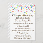 Rainbow Baby Sprinted Table Sign Size 5x7" Kaart (Voorkant / Achterkant)