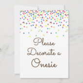 Rainbow Baby Sprinted Table Sign Size 5x7" Kaart (Voorkant)