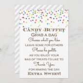 Rainbow Baby Sprinted Table Sign Size 5x7" Kaart (Voorkant / Achterkant)