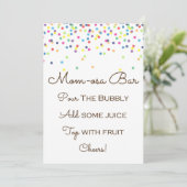 Rainbow Baby Sprinted Table Sign Size 5x7" Kaart (Staand voorkant)