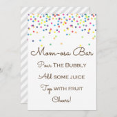 Rainbow Baby Sprinted Table Sign Size 5x7" Kaart (Voorkant / Achterkant)