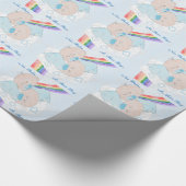 Rainbow Baby Twins Custom Cadeaupapier (Hoek)