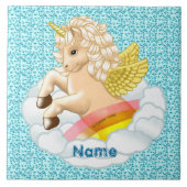 Rainbow Baby Unicorn Tegeltje (Voorkant)
