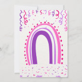 Rainbow Baby verjaardagsuitnodiging Kaart (Achterkant)