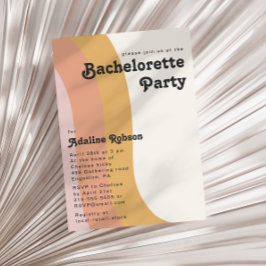 Rainbow Bachelorette Party van Modern Retro 70 Kaart