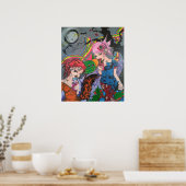 "Rainbow Bacon & Juice" Poster (Keuken)