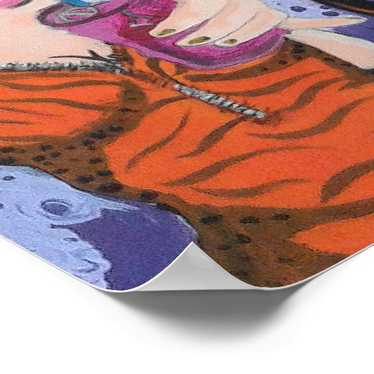 "Rainbow Bacon & Juice" Poster (Hoek)