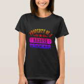 Rainbow Badass Trucker T-shirt (Voorkant)