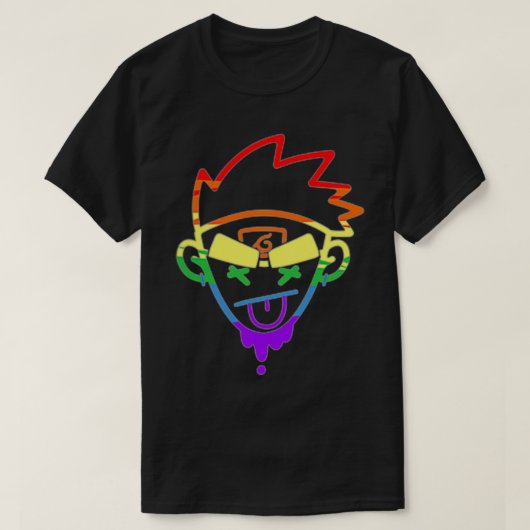 Rainbow BAESD Head logo T-shirt (Design voorkant)