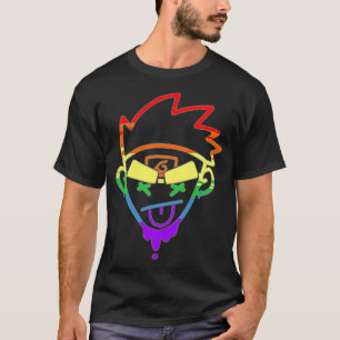 Rainbow BAESD Head logo T-shirt