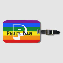 RAINBOW bagagelabel AANPASSEN OF PERSOONLIJKE TEKS