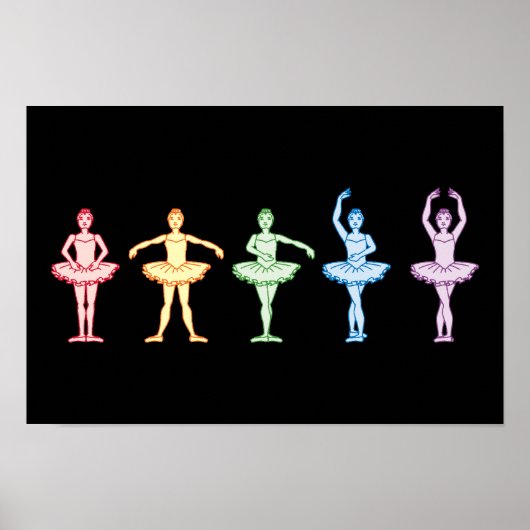 Rainbow Ballerinas Poster (Voorkant)