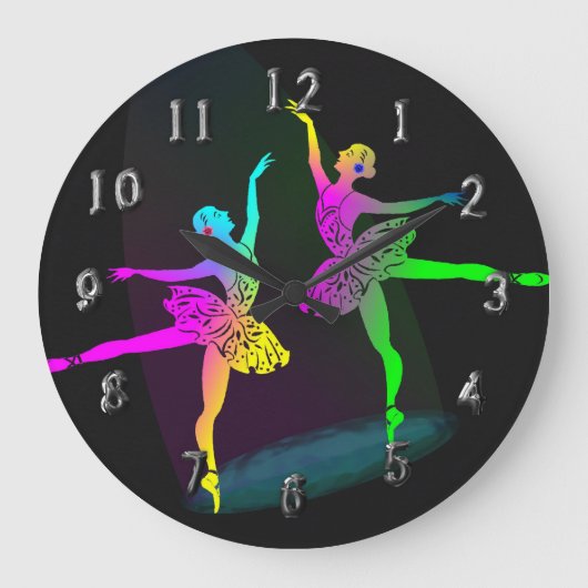 Rainbow Ballet Dancers In The Spotlight Grote Klok (Voorkant)