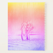 Rainbow Ballet Shoes op Pointe Planner (Achterkant)