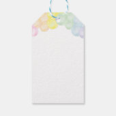 Rainbow Balloon Dank u Label Verjaardagsfeest Cadeaulabel (Achterkant)