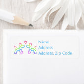 Rainbow Balloon Honden Retouradres labels (Insitu)