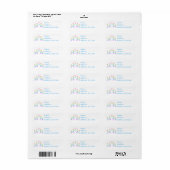 Rainbow Balloon Honden Retouradres labels (Full Sheet)