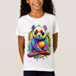 Rainbow Bamboo Panda T-shirt