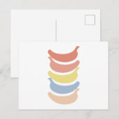 Rainbow Banana #1 Briefkaart (Voorkant / Achterkant)