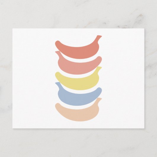Rainbow Banana #1 Briefkaart (Voorkant)
