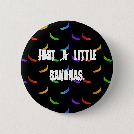 Rainbow Banana Ronde Button 5,7 Cm (Voorkant)
