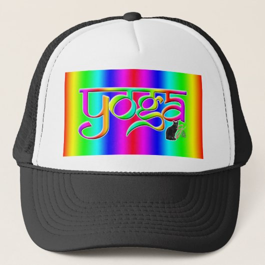 Rainbow Band Yoga Trucker Pet (Voorkant)