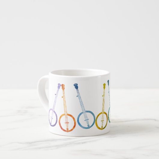 Rainbow Banjos Espresso Kop (Links)