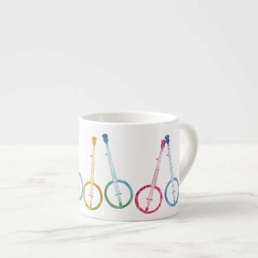 Rainbow Banjos Espresso Kop (Voorkant rechts)