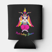 Rainbow Baphomet Not Today Jesus Kawaii Hail Satan Blikjeskoeler (Achterkant)