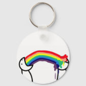 Rainbow Barf Sleutelhanger (Voorkant)