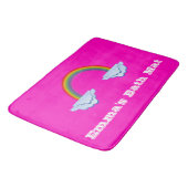Rainbow Bath Mat op Hot Pink (Gekanteld)
