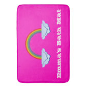 Rainbow Bath Mat op Hot Pink (Voorkant Verticaal)