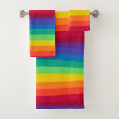 Rainbow Bath Towel Set Bad Handdoek (Insitu)
