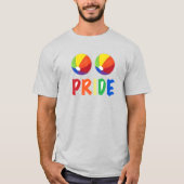 Rainbow Beach Ball Beachball Summer Pride T-shirt (Voorkant)