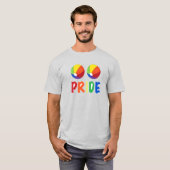 Rainbow Beach Ball Beachball Summer Pride T-shirt (Voorkant volledig)