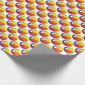 Rainbow Beach Ball Summer Fun Beachball Seashore Cadeaupapier (Hoek)