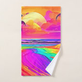 Rainbow Beach: Cartoonspelletje Bad Handdoek (Handdoek)