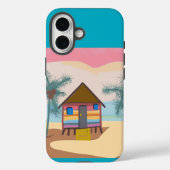 Rainbow Beach Shack Case-Mate iPhone Case (Achterkant)