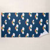 Rainbow Beach Towel Strandlaken (Voorkant)