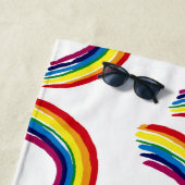 RAINBOW BEACH TOWELS STRANDLAKEN (In situ)