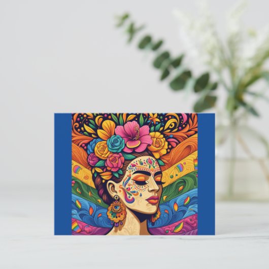 Rainbow Beauty Briefkaart (Staand voorkant)