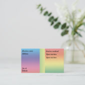 Rainbow Beauty Medium - Visitekaartje (Staand voorkant)